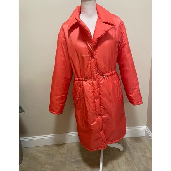 New Anthropologie x Maeve Cinched Puffer Coat Size M - Picture 5 of 12